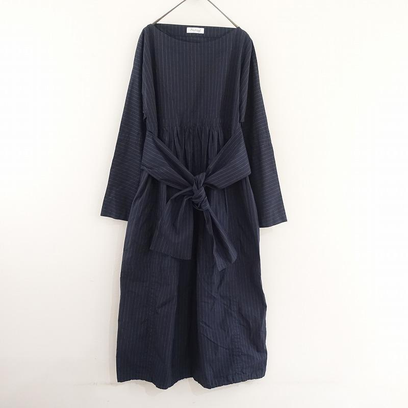 BERGFABEL バーグファベル Bergfabel *ピンタックロングワンピース*42  