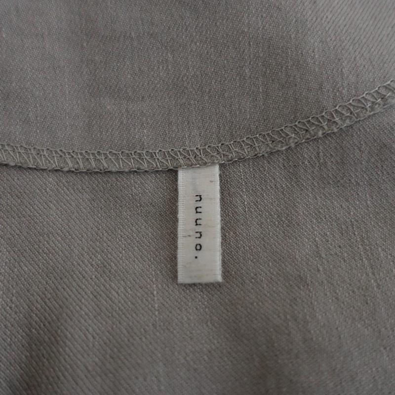 ヌウノ nuuno. *リネンウールカシュクールワンピース*前合わせ麻毛