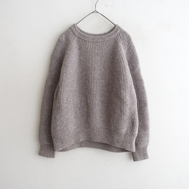 TANDEY オローネ *クルーネックメランジコクーンニットプルオーバー