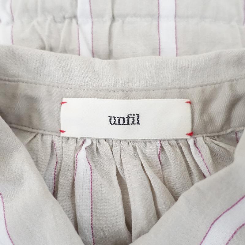 UNFIL（アンフィル） 【定価3.1万】アンフィル *striped cotton-voile 