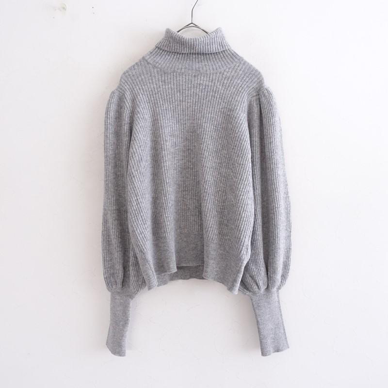 Ecru et Pousse poin タートルネックニット　エクリュエプゥス 定価2.4万】エクリュエプゥス Ecru et pousse*poin タートルネック