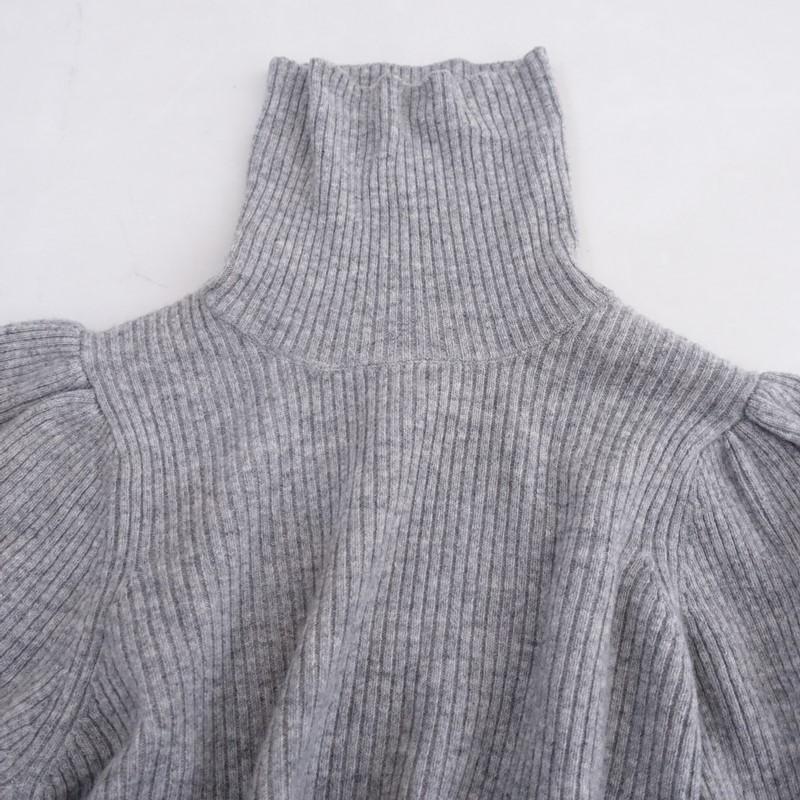 Ecru et Pousse poin タートルネックニット　エクリュエプゥス Ecru et Pousse 限定デザイン poin タートルネックニット Ecru et