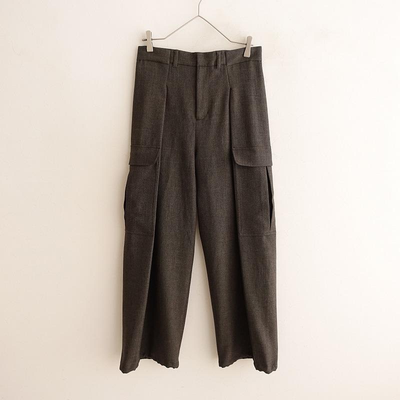 PROVOKE タックカーゴパンツ ブラウン　サイズ36 PROVOKE タックカーゴパンツ ブラウン サイズ36
