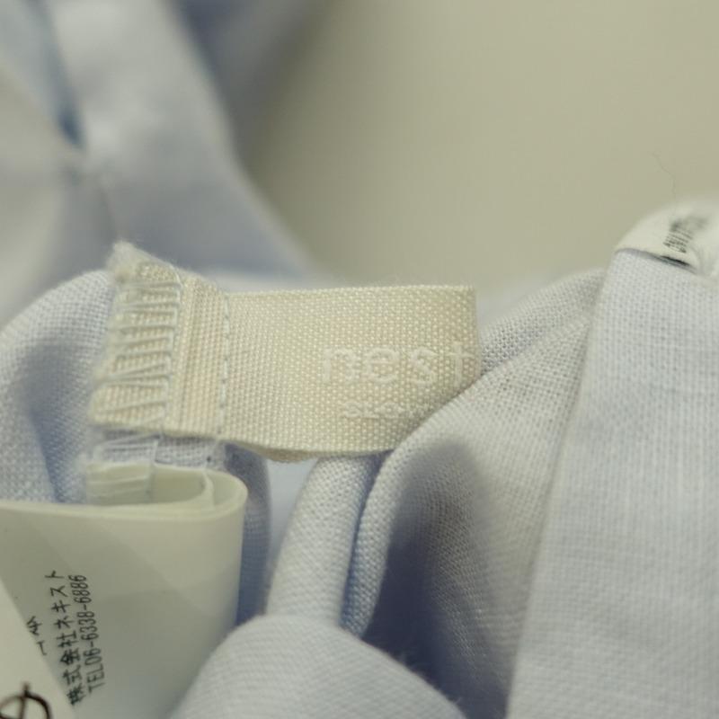 2023/SS/定価2.9万】ネストローブ nest Robe *Upcycle Lino 天然染め 