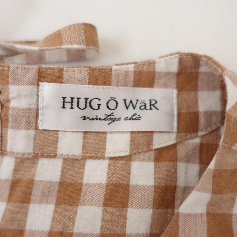Hug o war（ハグオーワー） *ギンガムチェックフレアスリーブ 