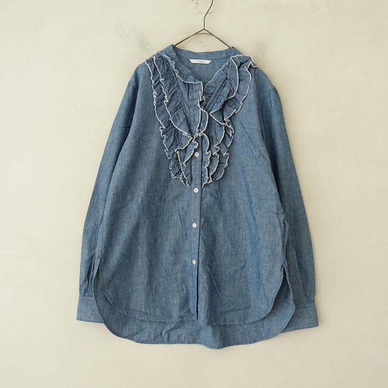 定価1.9万】ジョンブル Johnbull *コットンシャンブレーデニムフリル