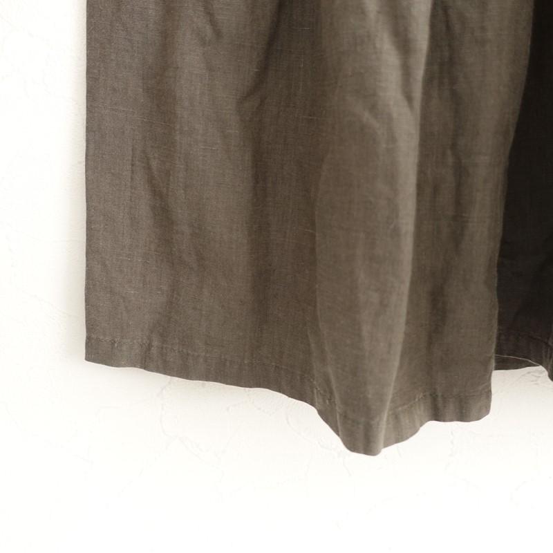 Scye（サイ） *リネンピンタックプルオーバーブラウス*38高密度ダーク