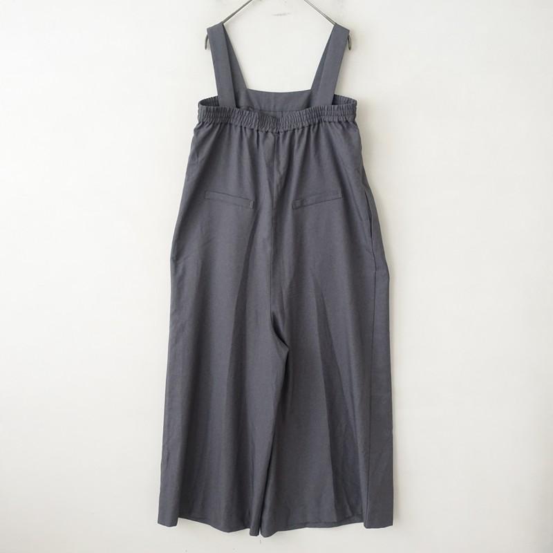 定価1.7万】アワーホームOURHOME *しなやか素材のラップ風サロペット*F
