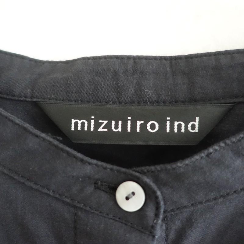 ミズイロインド mizuiro-ind *ピンタックボリュームスリーブオーバー 