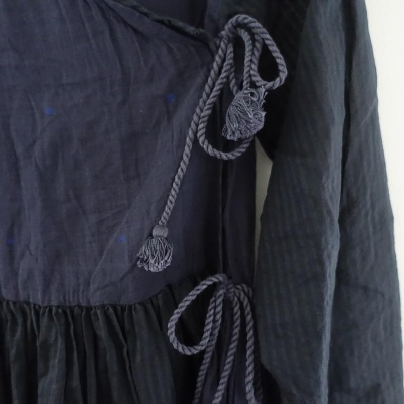 maison de soil ラジャスタンギャザー カシュクールブラウス 総柄