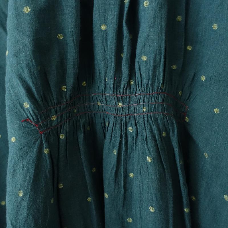 2023SS/定価6.1万】インジリ injiri *FRILL DOT BLOUSE*Mシャツ長袖 