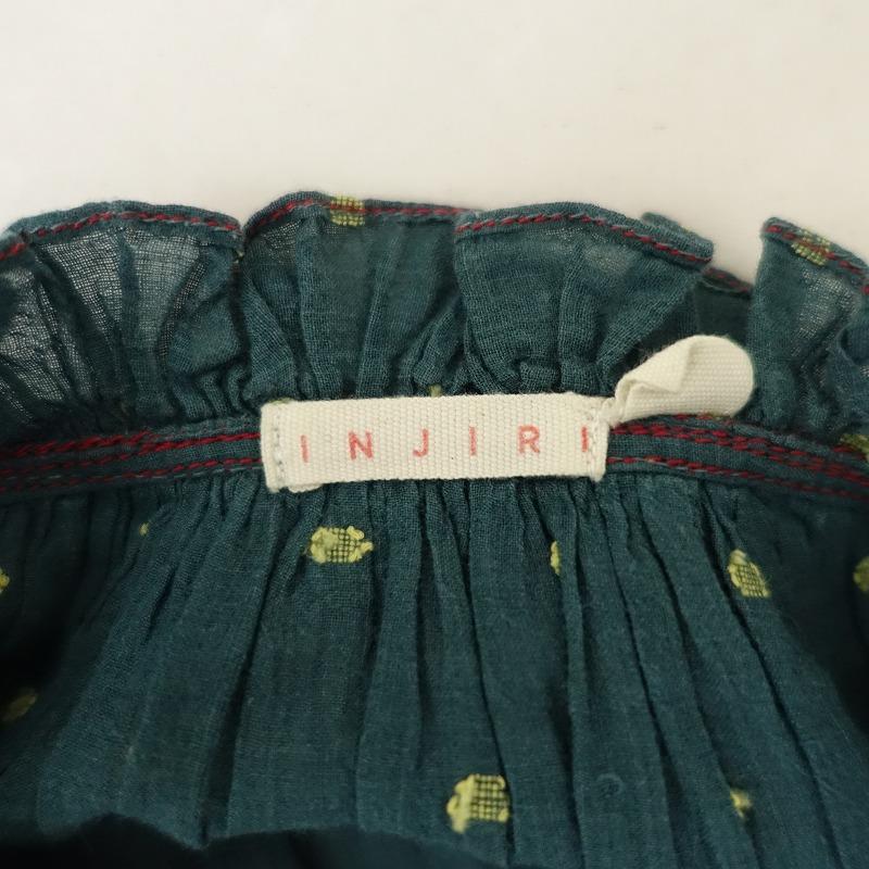 2023SS/定価6.1万】インジリ injiri *FRILL DOT BLOUSE*Mシャツ長袖 