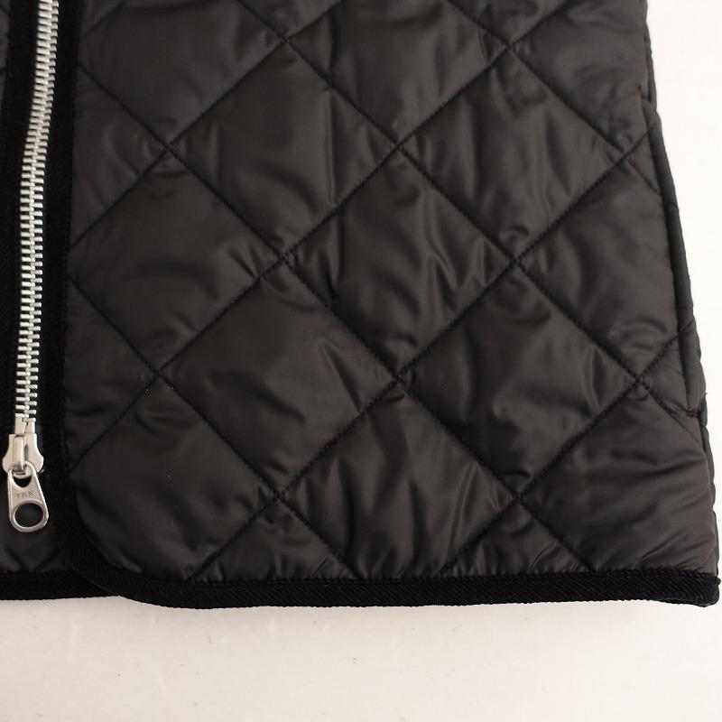 Barbour バブアー *キルティングフード付きベスト*38アウター黒