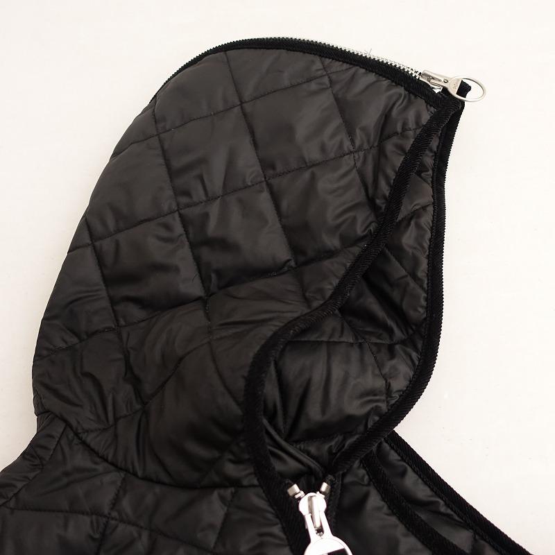 Barbour キルティング フード付きベスト Barbour バブアー *キルティングフード付きベスト*38アウター黒