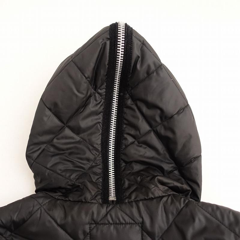 Barbour キルティング フード付きベスト Barbour バブアー *キルティングフード付きベスト*38アウター黒