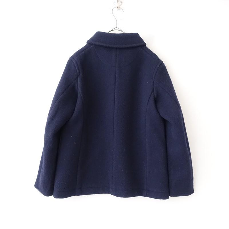 ダントン　ウールモッサ　ノーカラージャケット　ネイビー　34 Danton（ダントン） | ウールモッサジャケット | 34 | ネイビー : KLD