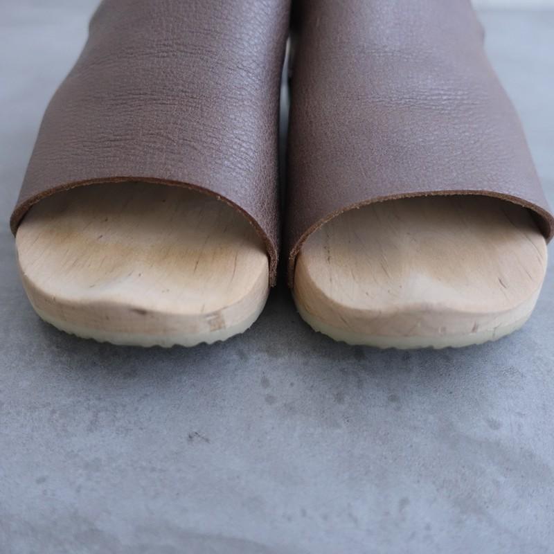 trippen（トリッペン） *JAFFA ウッドサンダル 35/22.5*レザー皮革