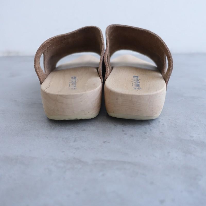 trippen トリッペン zelt pale サンダル ブラウン 35 trippen（トリッペン） *JAFFA ウッドサンダル 35/22.5*レザー皮革