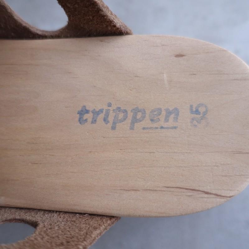 trippen（トリッペン） *JAFFA ウッドサンダル 35/22.5*レザー皮革