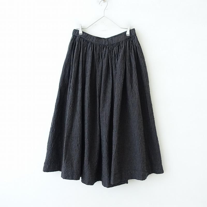 美品/定価3.5万】ズーズーダウ jujudhau *ウールコットンギンガム  