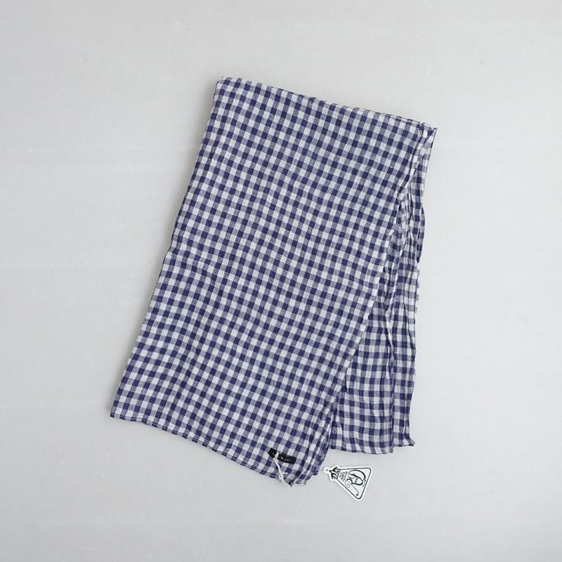 オールドマンズテーラー リネンストール　大判　新品未使用 未使用】オールドマンズテーラー R&D.M.Co- *ギンガムチェックリネン