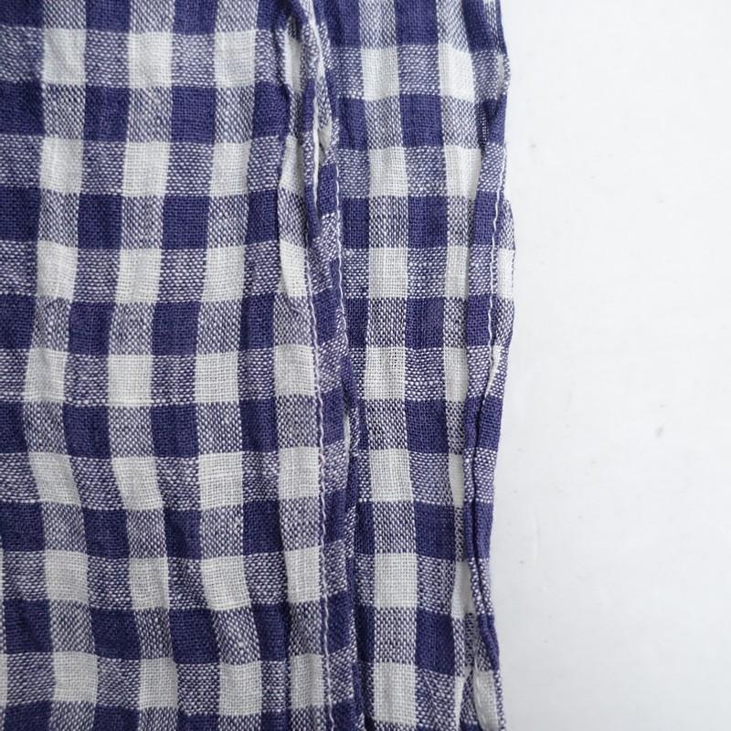 オールドマンズテーラー リネンストール　大判　新品未使用 未使用】オールドマンズテーラー R&D.M.Co- *ギンガムチェックリネン