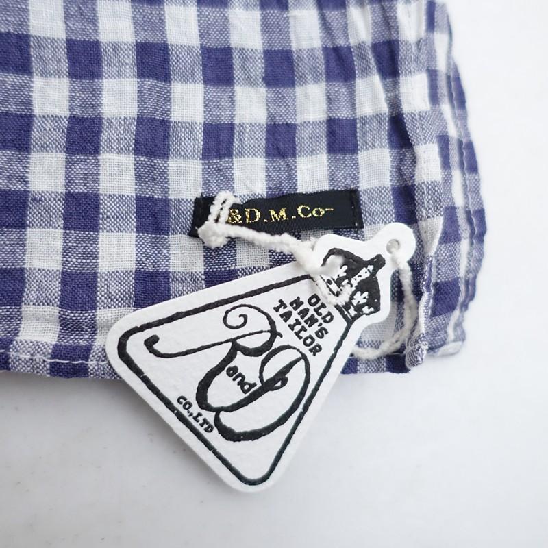 未使用】オールドマンズテーラー R&D.M.Co- *ギンガムチェックリネン