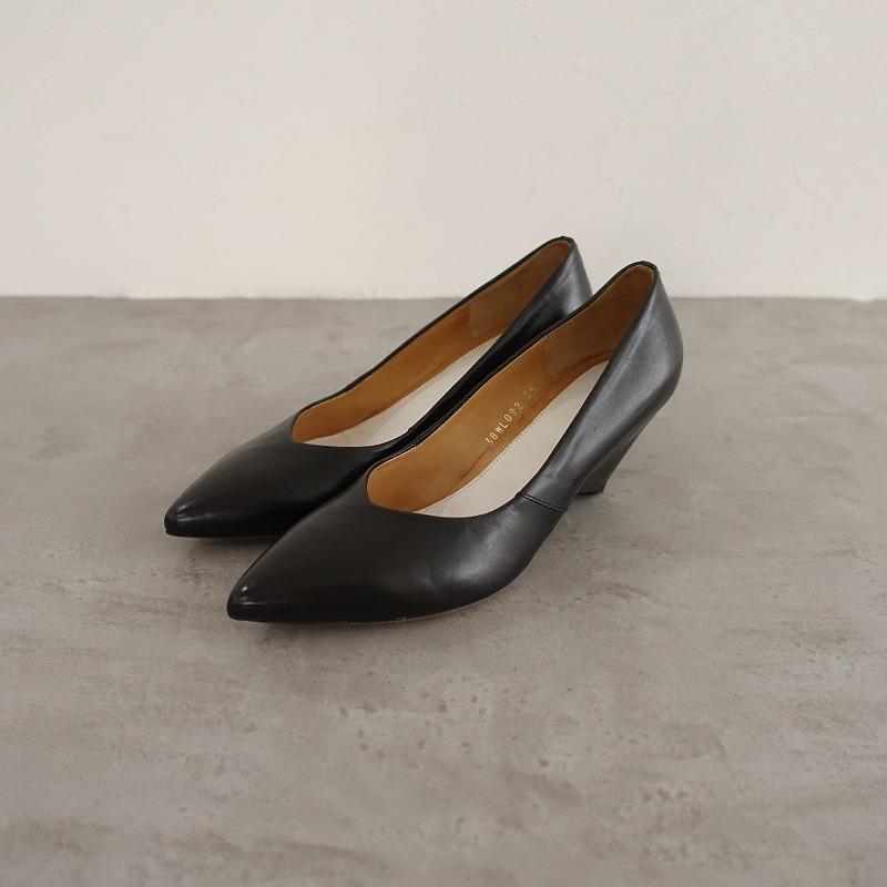 Maison Margiela（メゾンマルジェラ） *レザーパンプス 35.5/23.5*黒