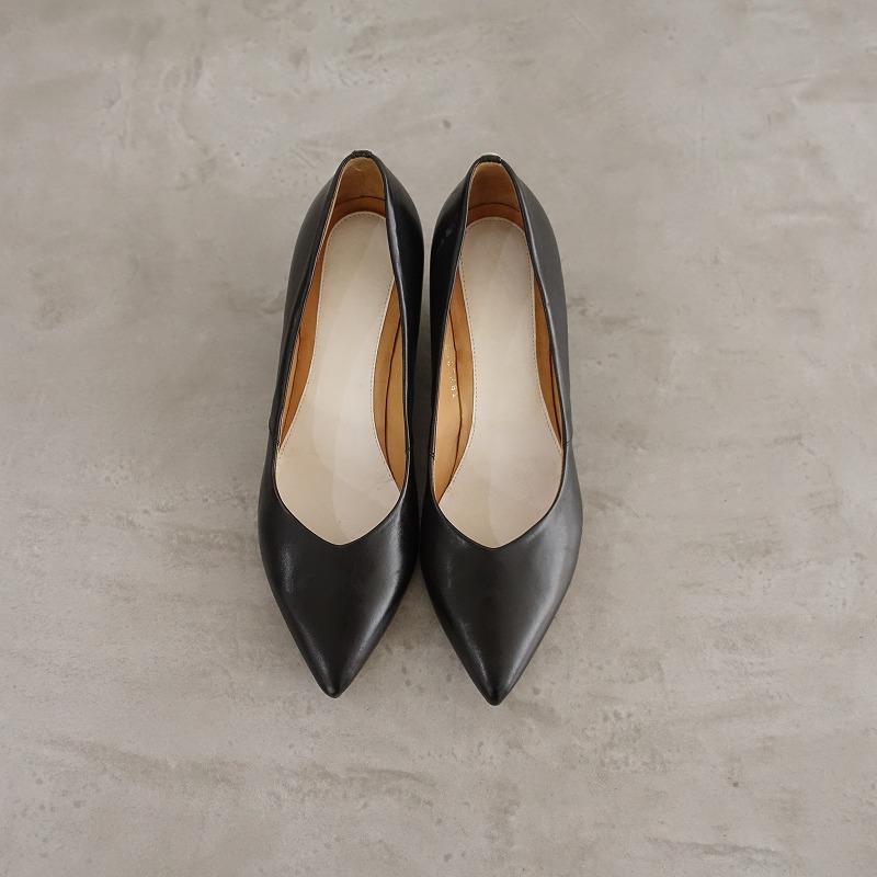 Maison Margiela（メゾンマルジェラ） *レザーパンプス 35.5/23.5*黒