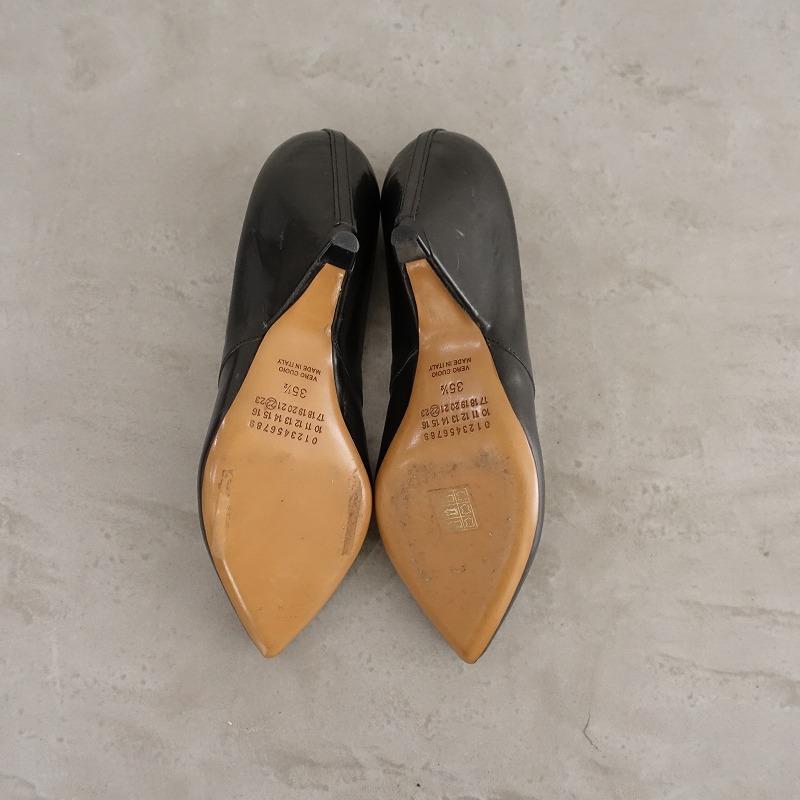 Maison Margiela（メゾンマルジェラ） *レザーパンプス 35.5/23.5*黒