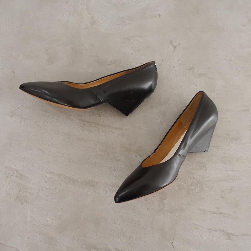 Maison Margiela（メゾンマルジェラ） *レザーパンプス 35.5/23.5*黒