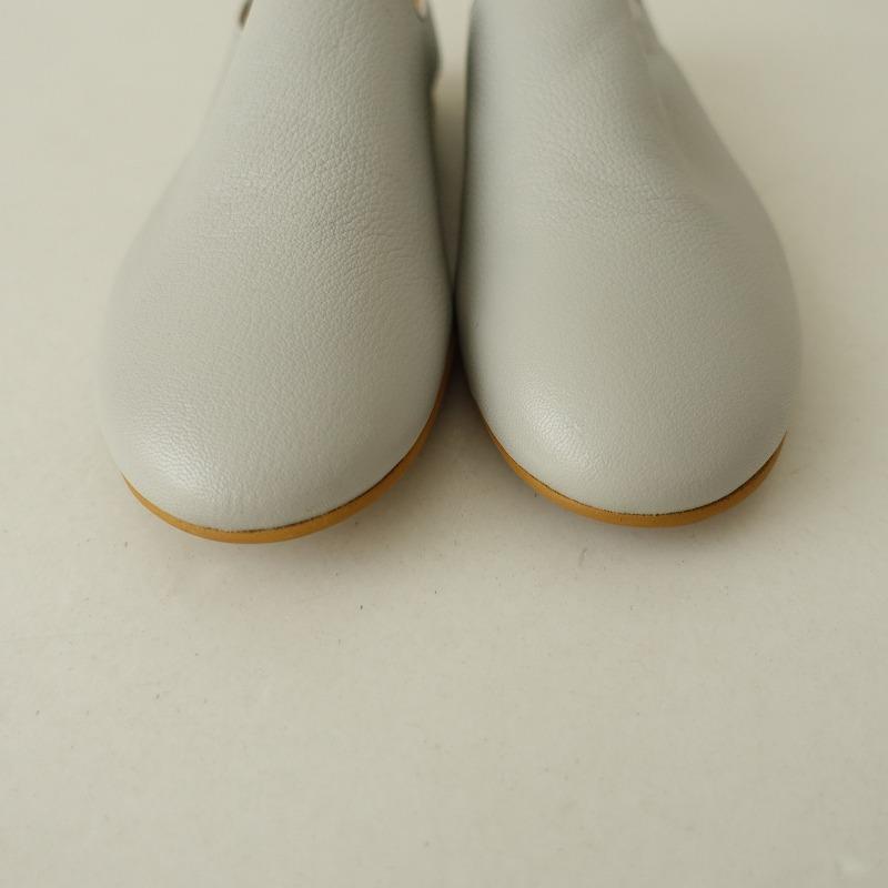 未使用】キュー que *shoes plain レザーシューズ L/24.5*スリッポン