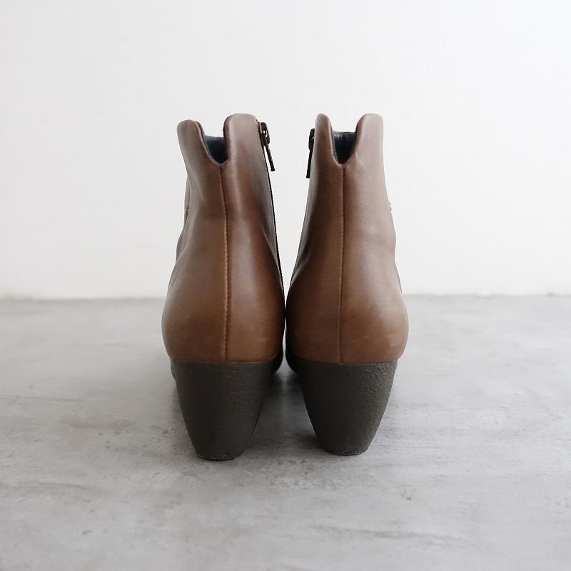 カンペール CAMPER *レザーショートブーツ 37/23.5*皮革ブラウン1024 