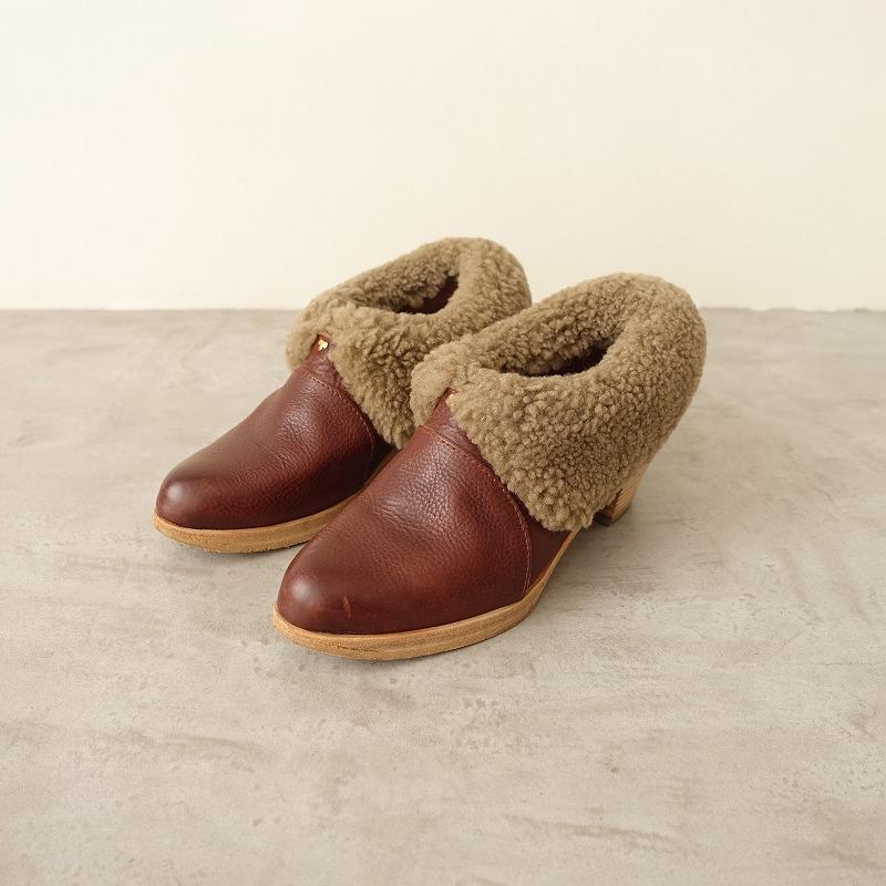 ミナペルホネンムートンボアショートブーツブーティー23.5cm