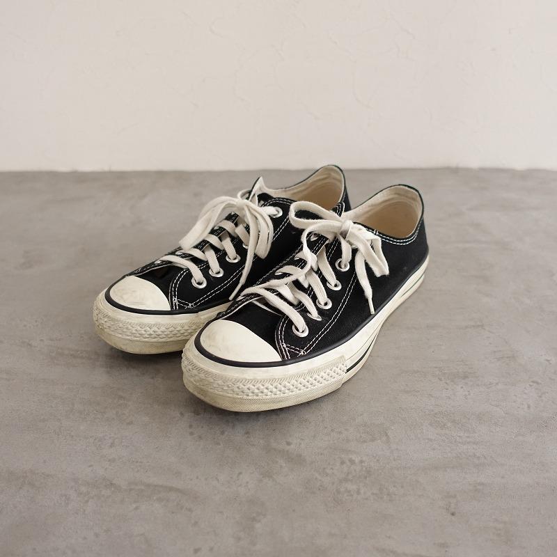 コンバース CONVERSE *キャンバススニーカー 6.5/25*ローカット黒0225 