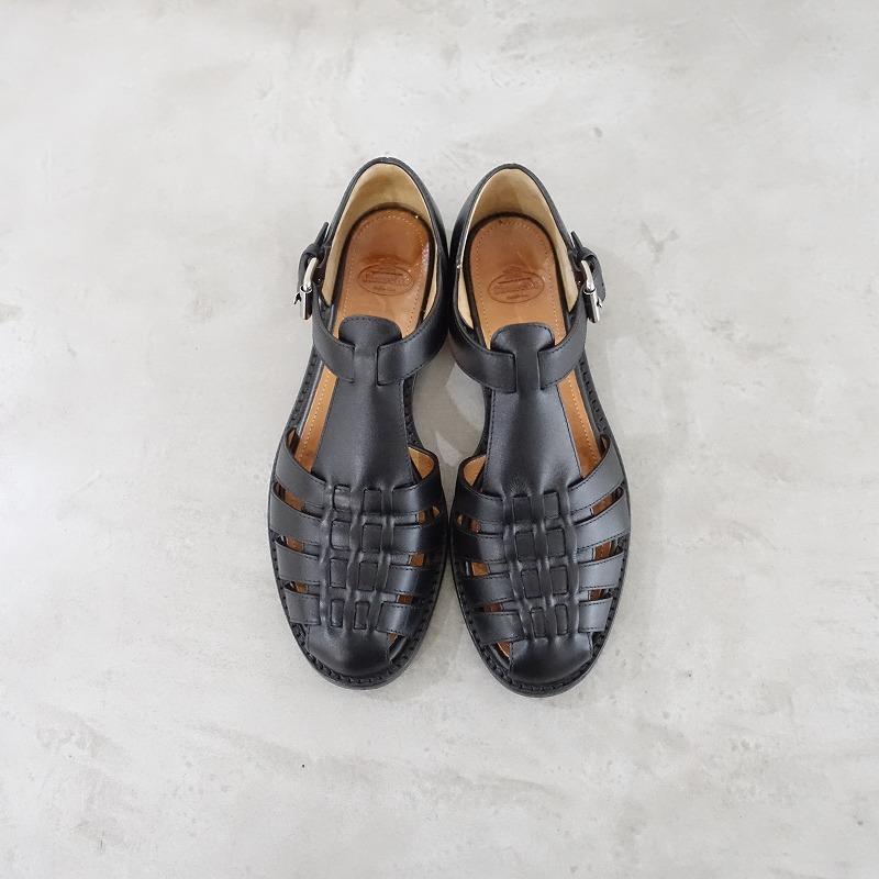 Church’s / KELSEY/グルカサンダル/サンダル/37/BLK/レザー チャーチ CHURCH'S *KELSEY グルカサンダル 37/23.5*レザー皮革黒0425