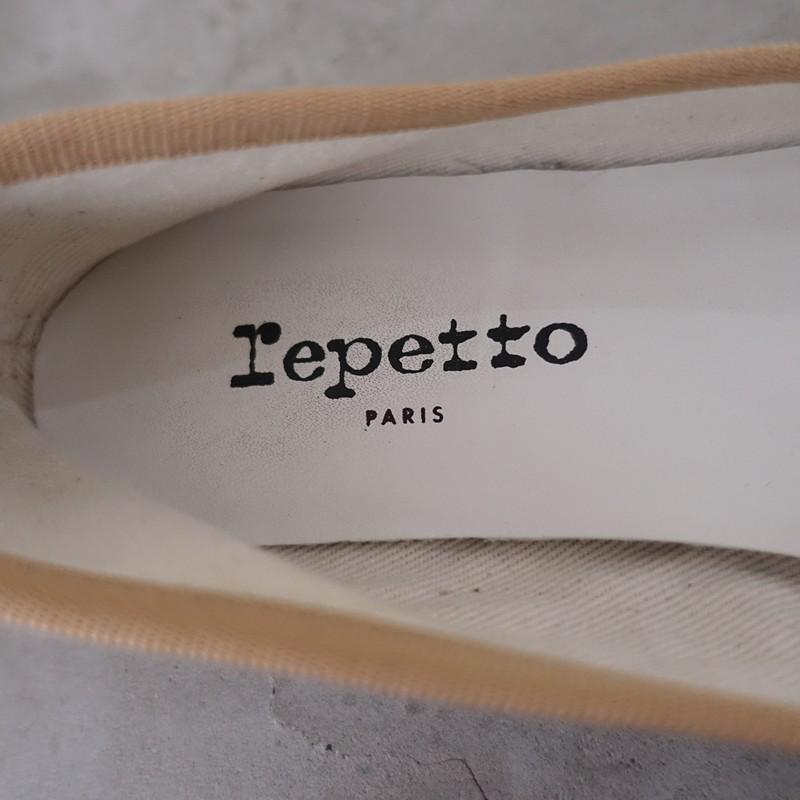【新品未使用】レペット　バレエシューズ（サイズ37）キャメル色 レペット repetto *バレエシューズ 37/23*レザー皮革キャメル0425(sh10