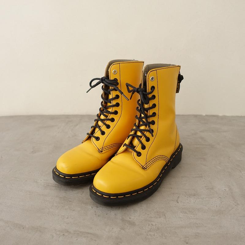 UK5 Y's × Dr.martens 10ホールブーツ 24㎝相当 Y's - × Dr. Martens 10 EYE Y's BLACK CLASSIC CALF （BLACK