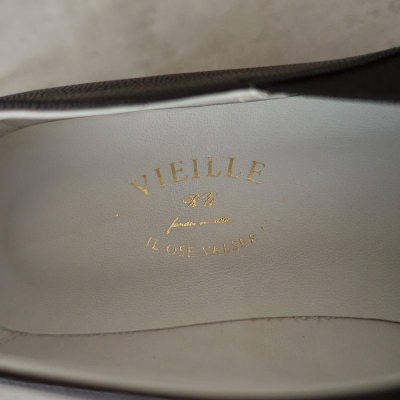 定価3.4万】ヴィエイユ VIEILLE *neuf レザーフラットシューズ 38/23.5