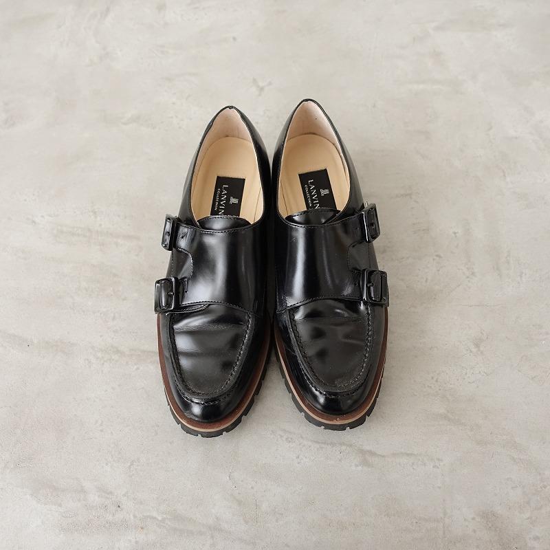 定価3.1万】ランバン LANVIN *タンクソールモンクストラップローファー 
