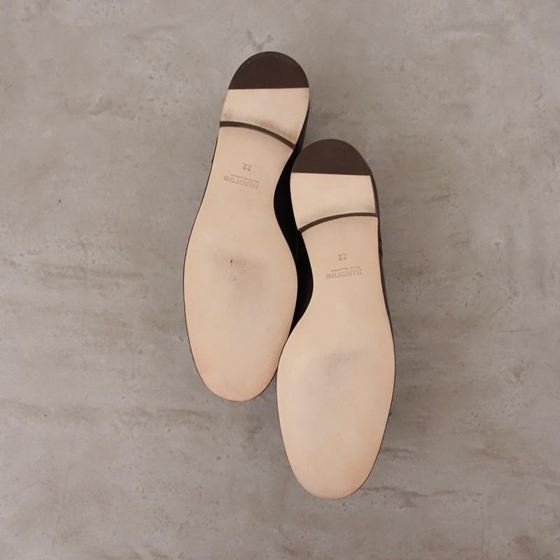 美品】ヒロフ HIROFU *レザーシューズ 22/22*皮革ダークブラウン1125