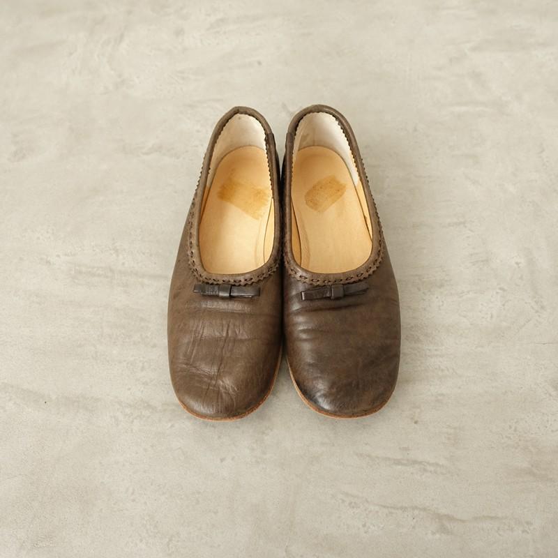 定価4万】エバゴス ebagos *バレエシューズ 23.5/23.5*レザー皮革