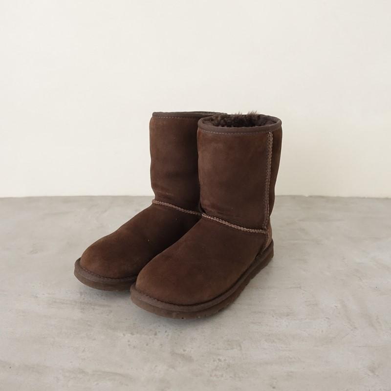 アグ UGG *ムートンブーツ US6/UK4.5/EU37/JP230/23*ダークブラウン