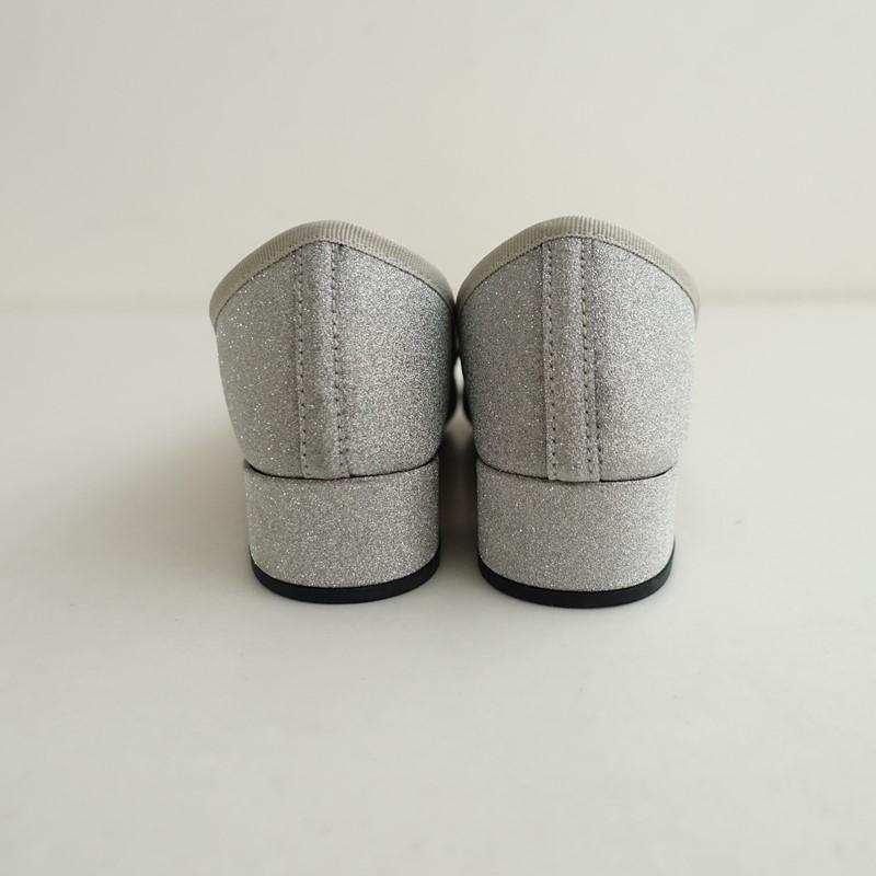 【未使用/定価5.2万】レペット repetto *Camille バレリーナ ローヒールパンプス 36/22.5*シルバーラメ1225(sh10-2512-33)【10A62】_3