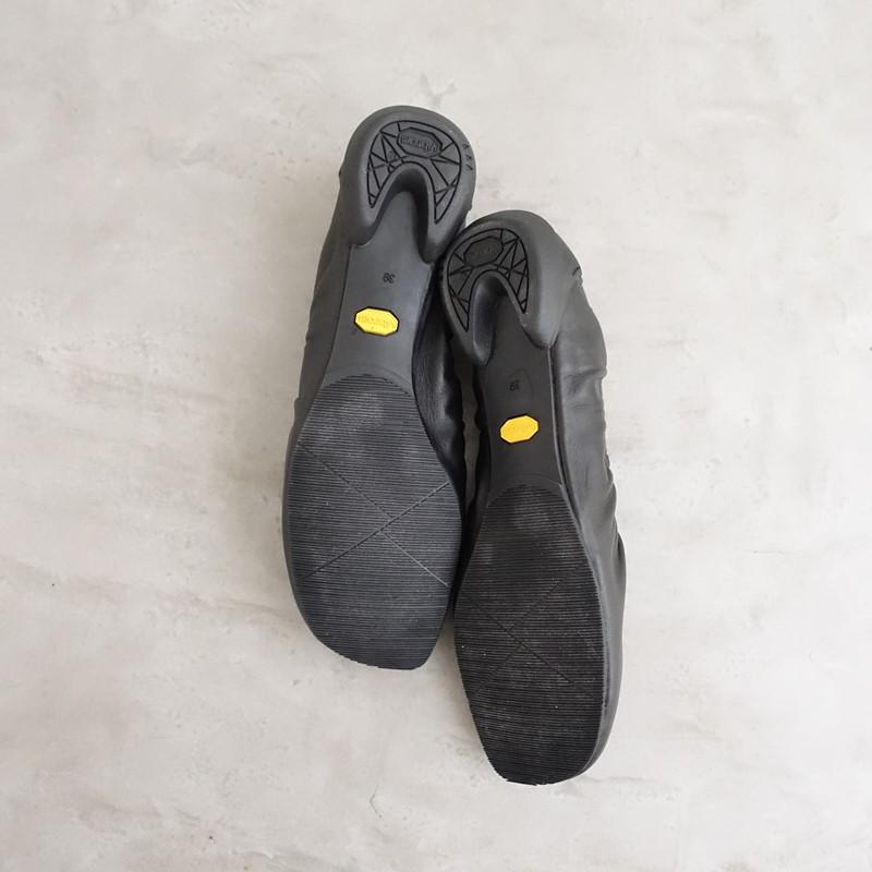 美品】シーセイ SHISEI *GATHER BALLET バレエシューズ 39/25*レザー