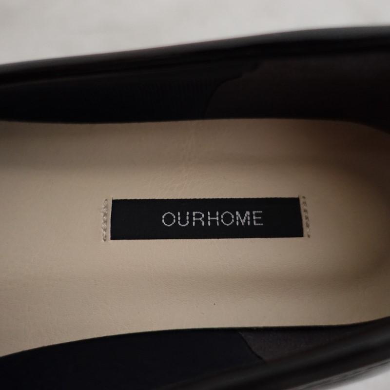 2025/定価1.8万】アワーホームOURHOME *エナメルレザーのローファー