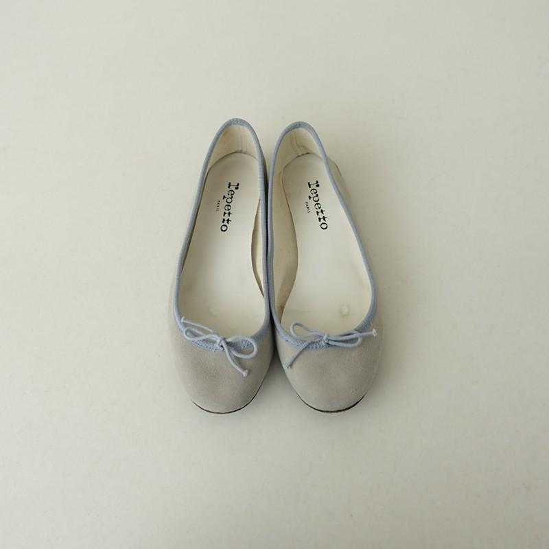 レペット repetto *バレエシューズ 36.5/23*スエード皮革ライトグレー