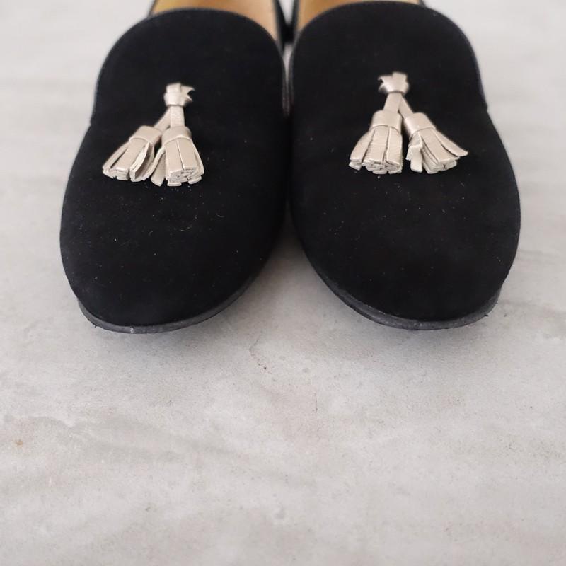 シャテル Chatelles *タッセルオペラシューズ 35.5/23*スエード 