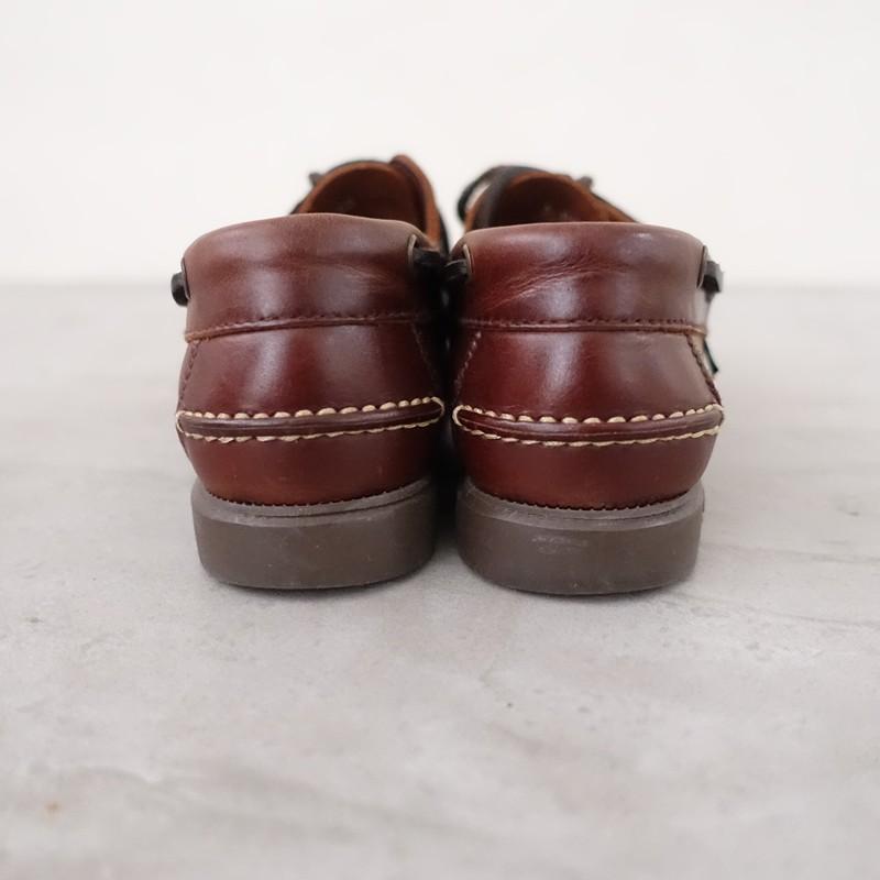 パラブーツ　Paraboot　赤レザー　デッキシューズ Paraboot（パラブーツ） 【定価4.1万】パラブーツ *BARTH デッキ