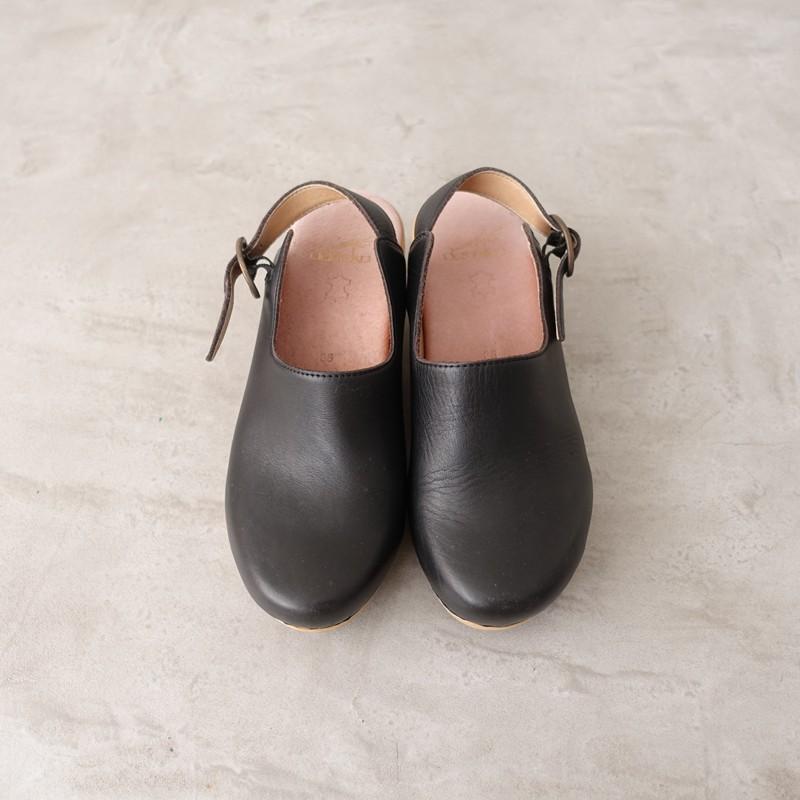 dansko（ダンスコ） *バックストラップサボ 36/23*レザー皮革黒0126